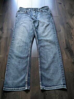 Flypaper Bootcut Jeans 30x30 Blue Y2K Western Pocket Denim
